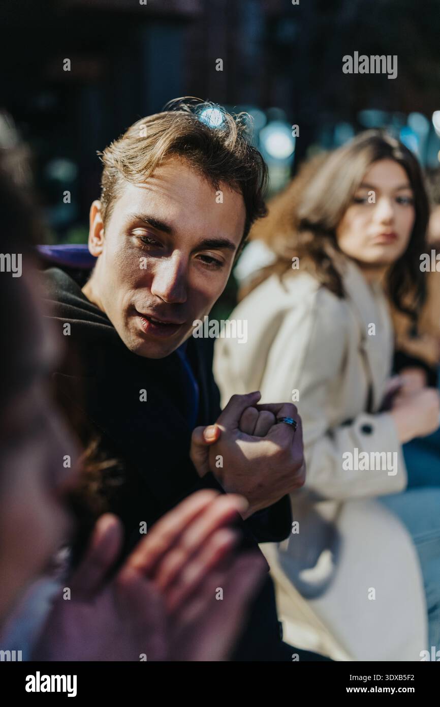 Man gesture blur hands hi-res stock photography and images - Alamy