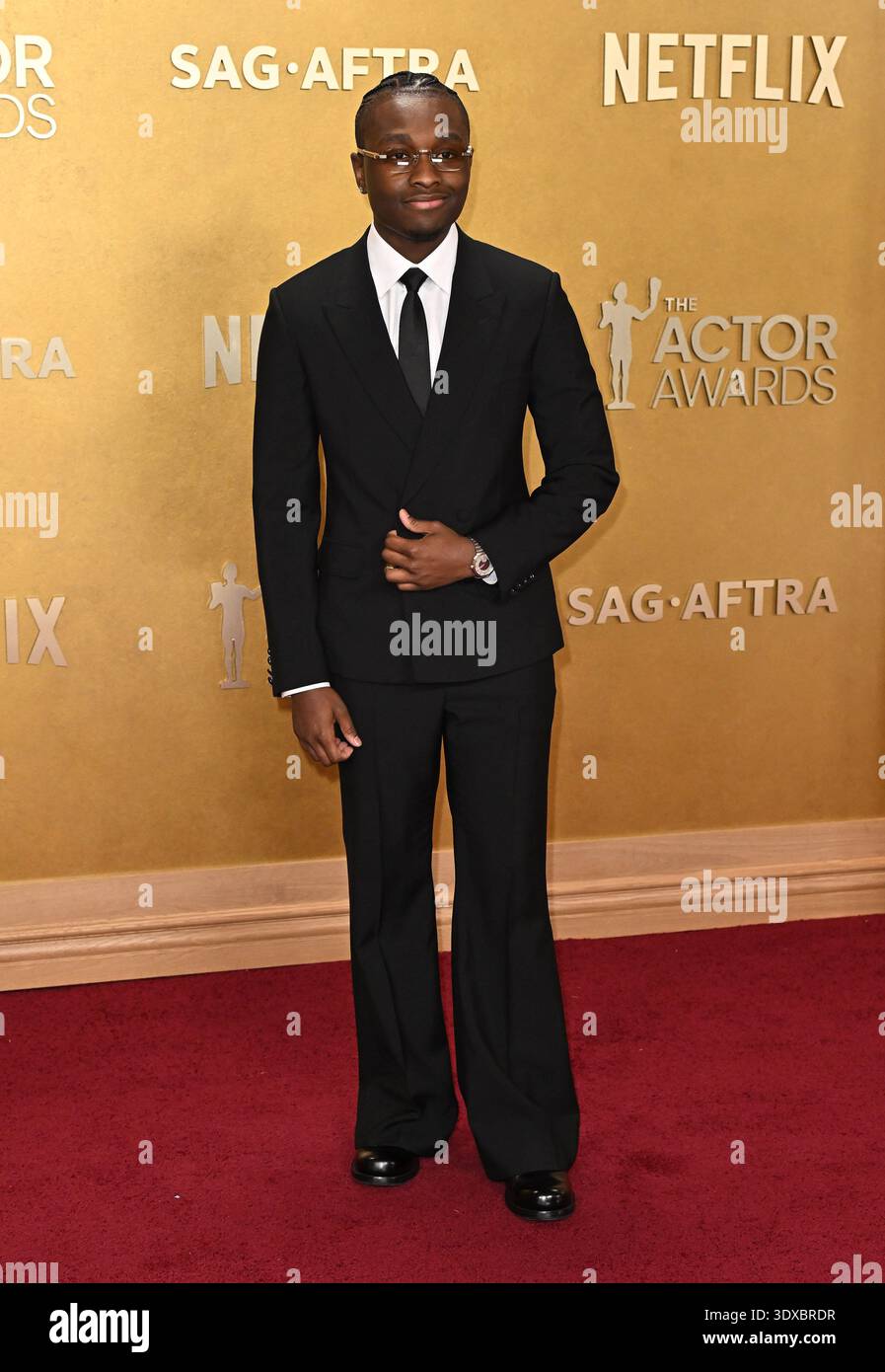 Miles Caton arriving at the 32nd Annual Actor Awards held at the Shrine