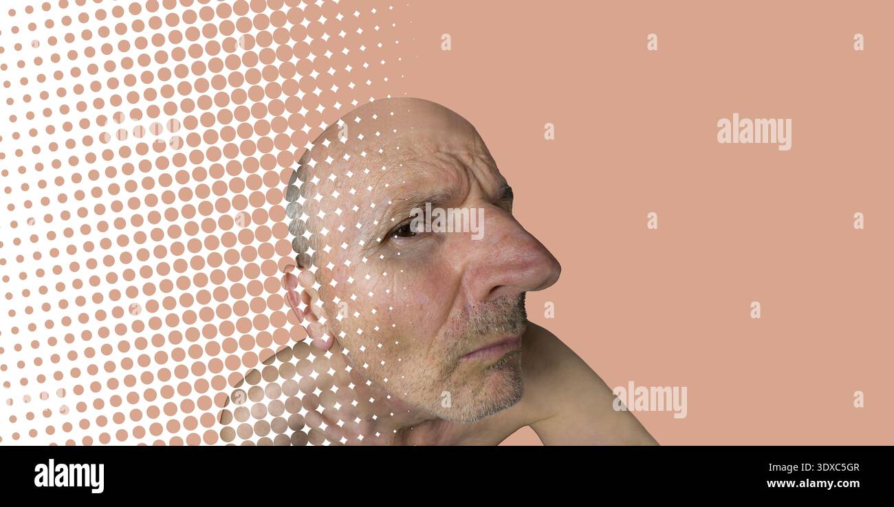 Funny old man face hi-res stock photography and images - Alamy
