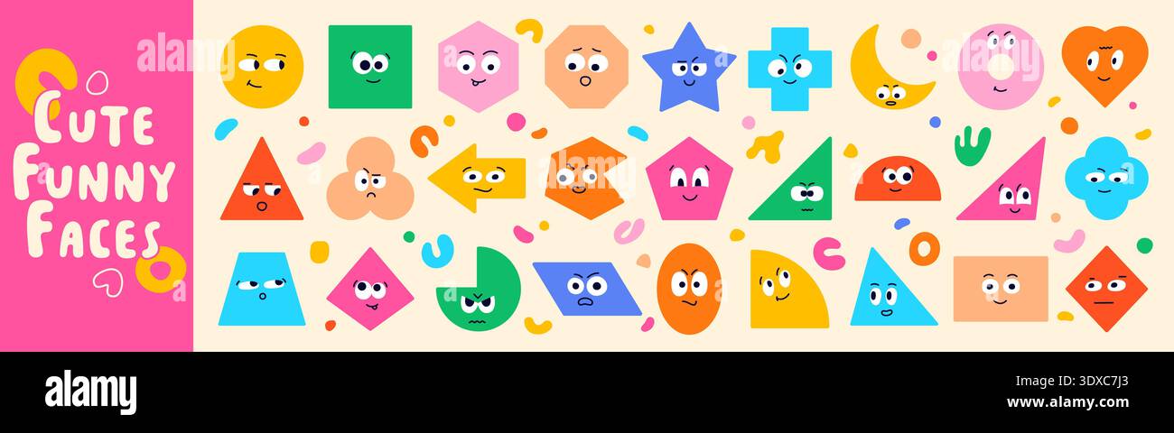 Simple form characters geometric hi-res stock photography and images ...