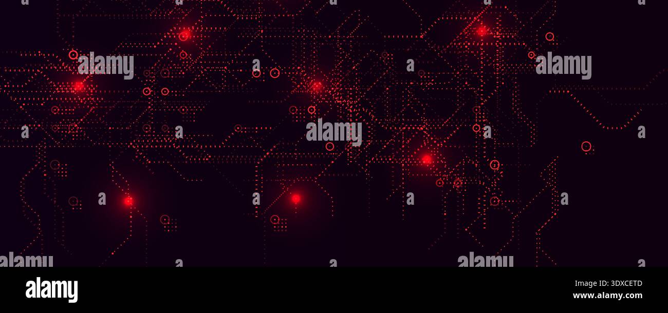 Hacker Attack Cyber Security Digital Data Breach Computer Fraud Red Code Cyberattack Screen Alert. Malware Internet Crime Cybersecurity Software Stock Vector