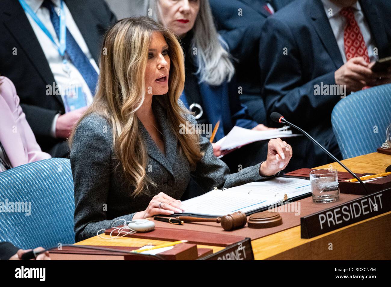 First lady Melania Trump presides over the United Nations Security ...
