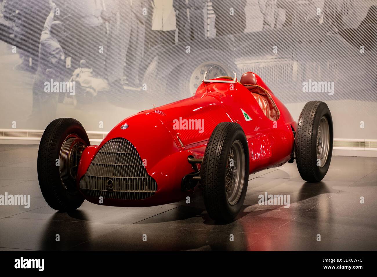 Alfa Romeo GP TIPO 158 Aafetta at Alfa Romeo Museum in Milan, Italy ...