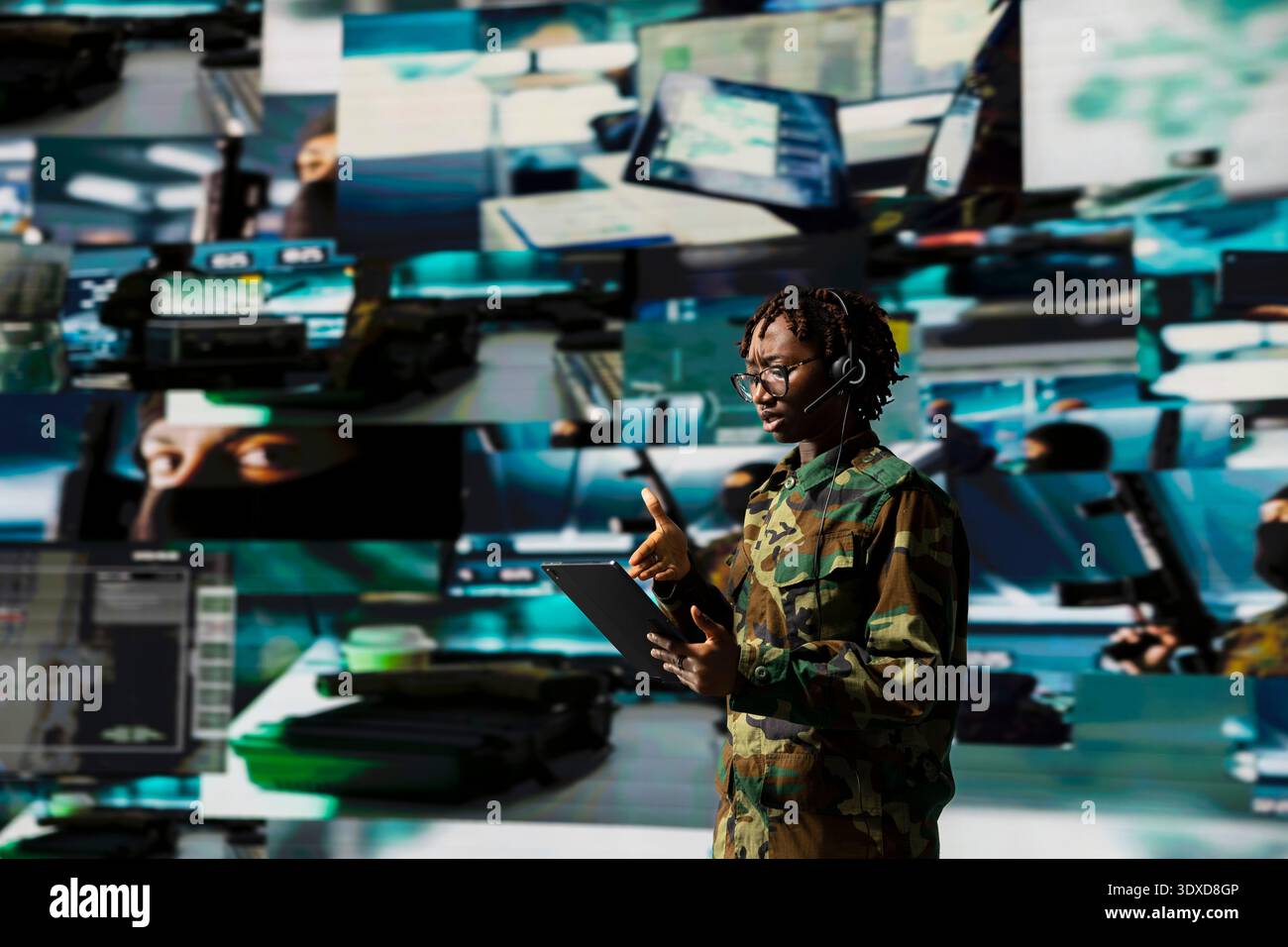 Commanding Talk Armed forces operator manages battlefield communication networks from ...