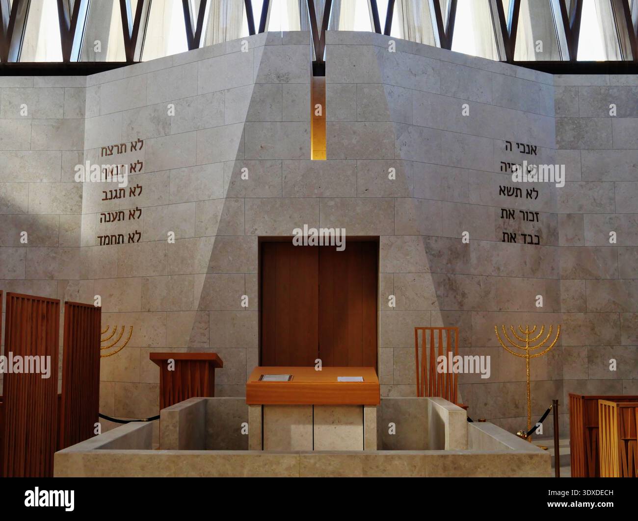 Interior of the Moses Ben Maimon Synagogue at the Abrahamic Family ...