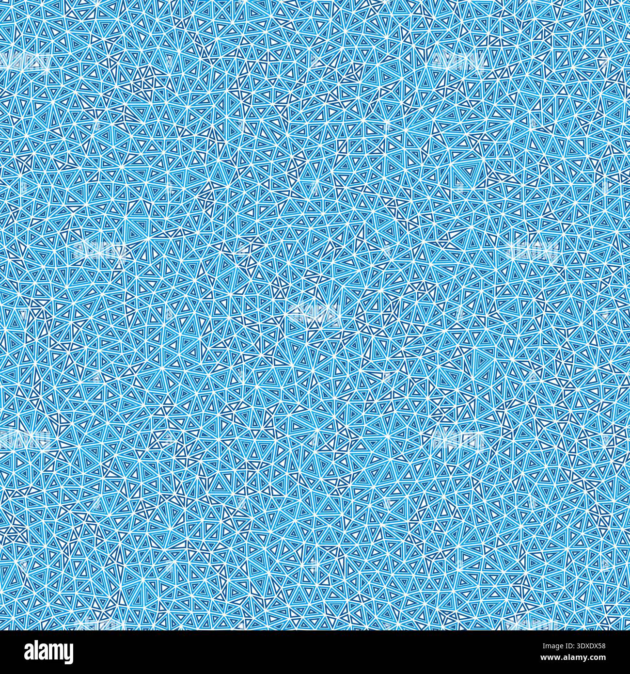 Vector science background. Tiny shape size. Multiple repeated inner triangles. Single color tone style. Repeatable pattern. Trending vector tiles. Stock Vector