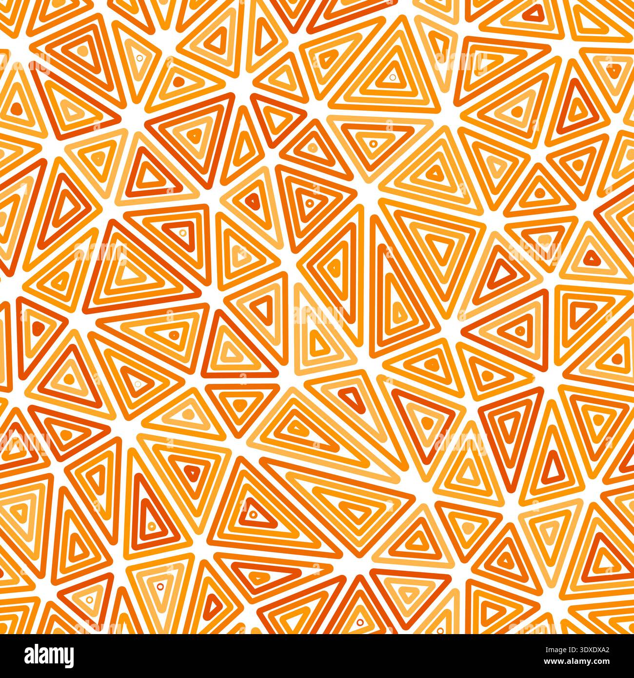 Triangle shapes background. Medium triangle size. Multiple repeated inner triangles. Monotone colored style. Repeatable pattern. Stock Vector