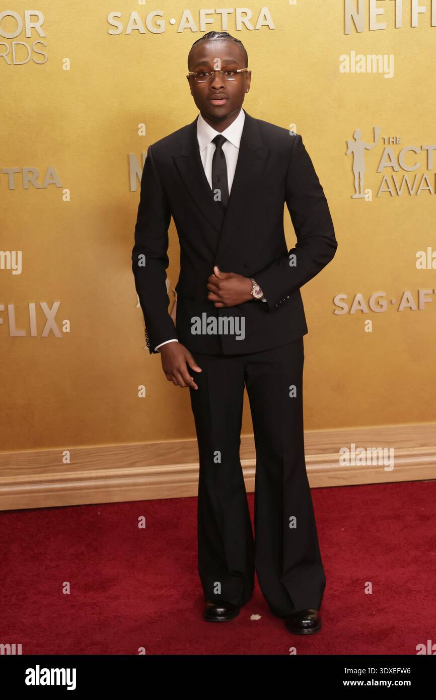 Miles Caton attends the 32nd Annual Actor Awards at Shrine Auditorium ...