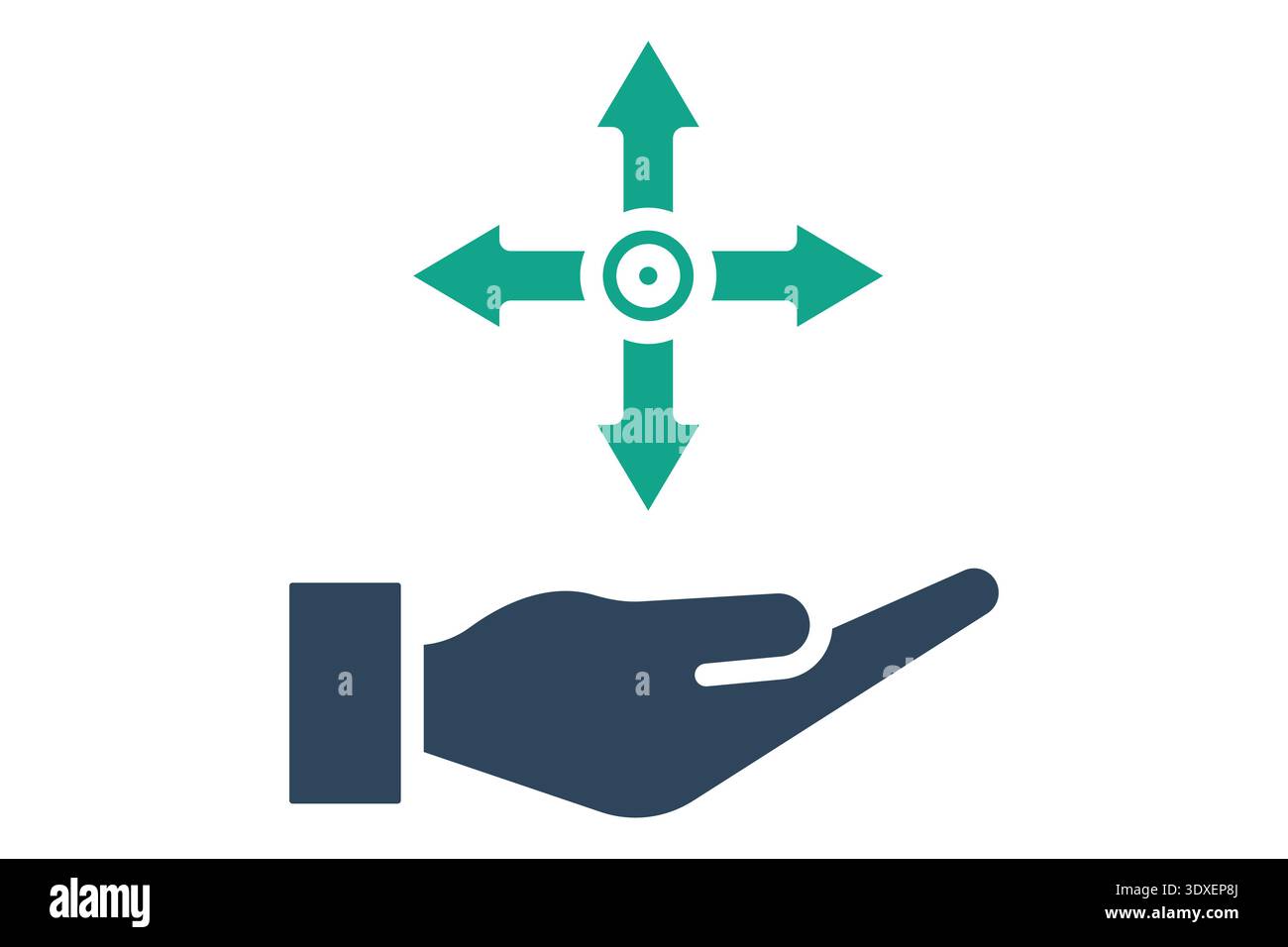 Opportunity solid icon. Icon related to chance. success elements vector illustration Stock Vector
