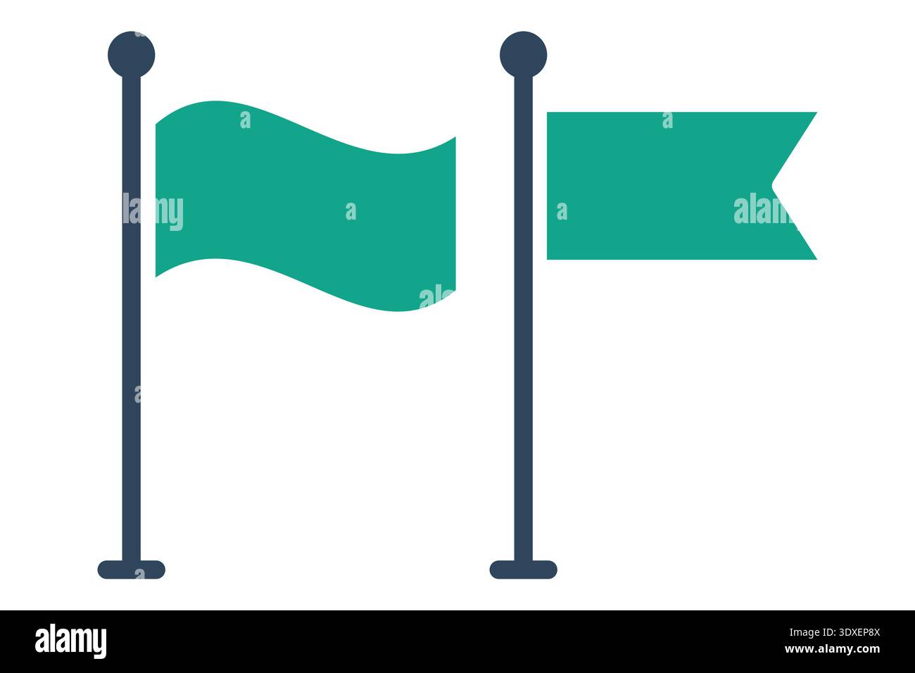 Flag solid icon. Icon related to finish. success elements vector illustration Stock Vector