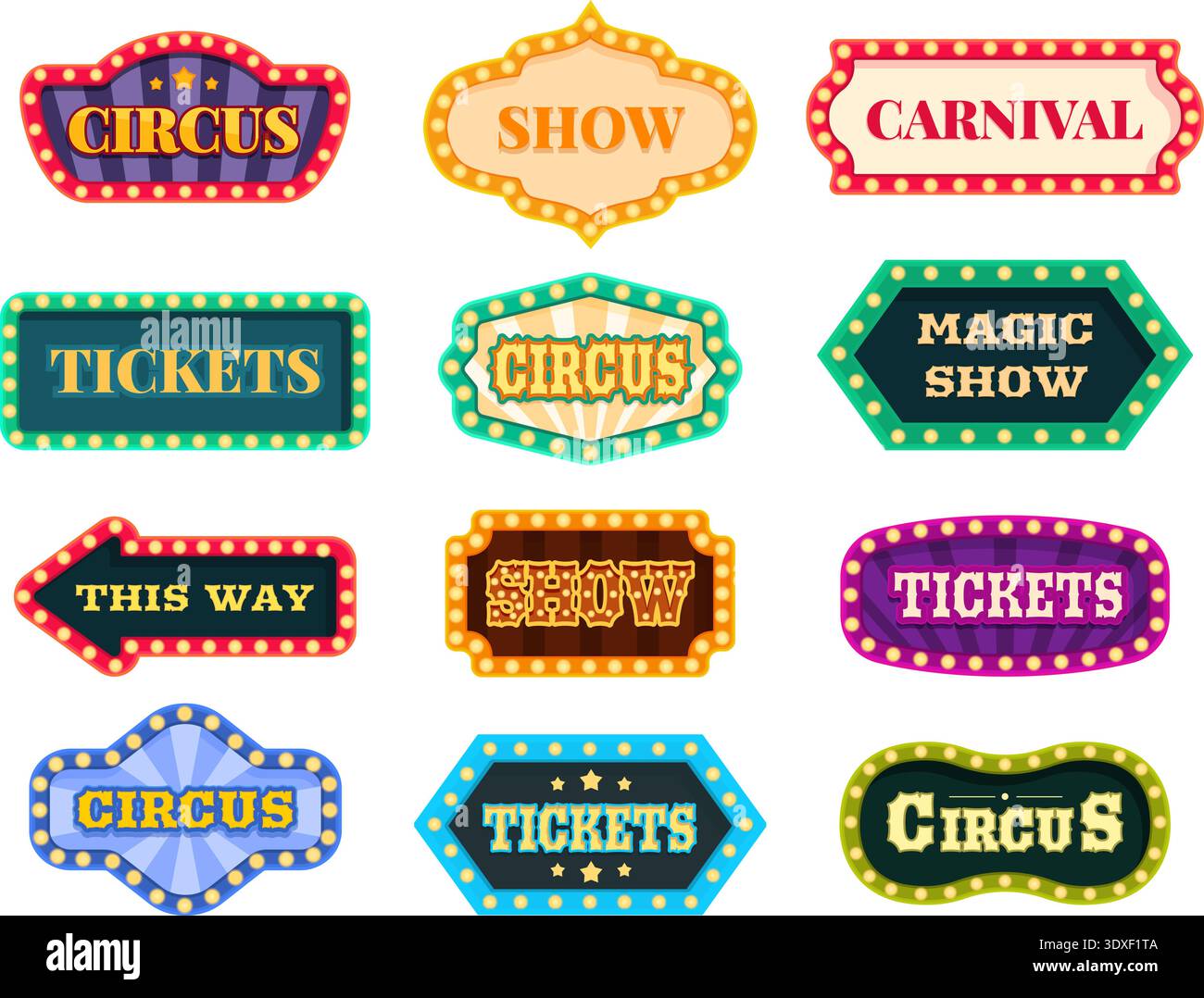 Vintage fairground signs hi-res stock photography and images - Alamy