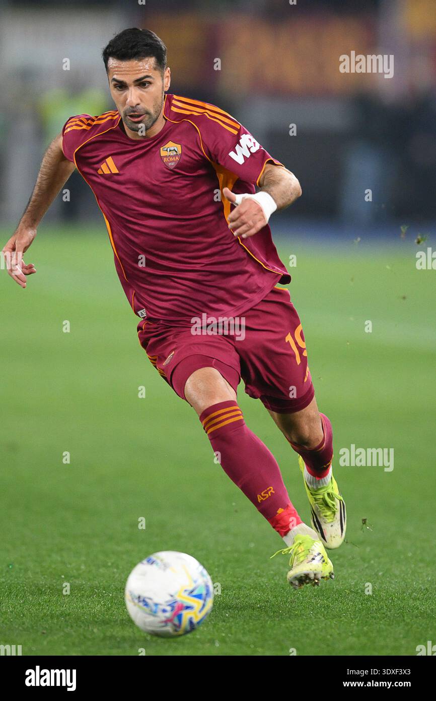 Olimpico Stadium, Rome, Italy - Zeki Celik of AS Roma during Serie A ...