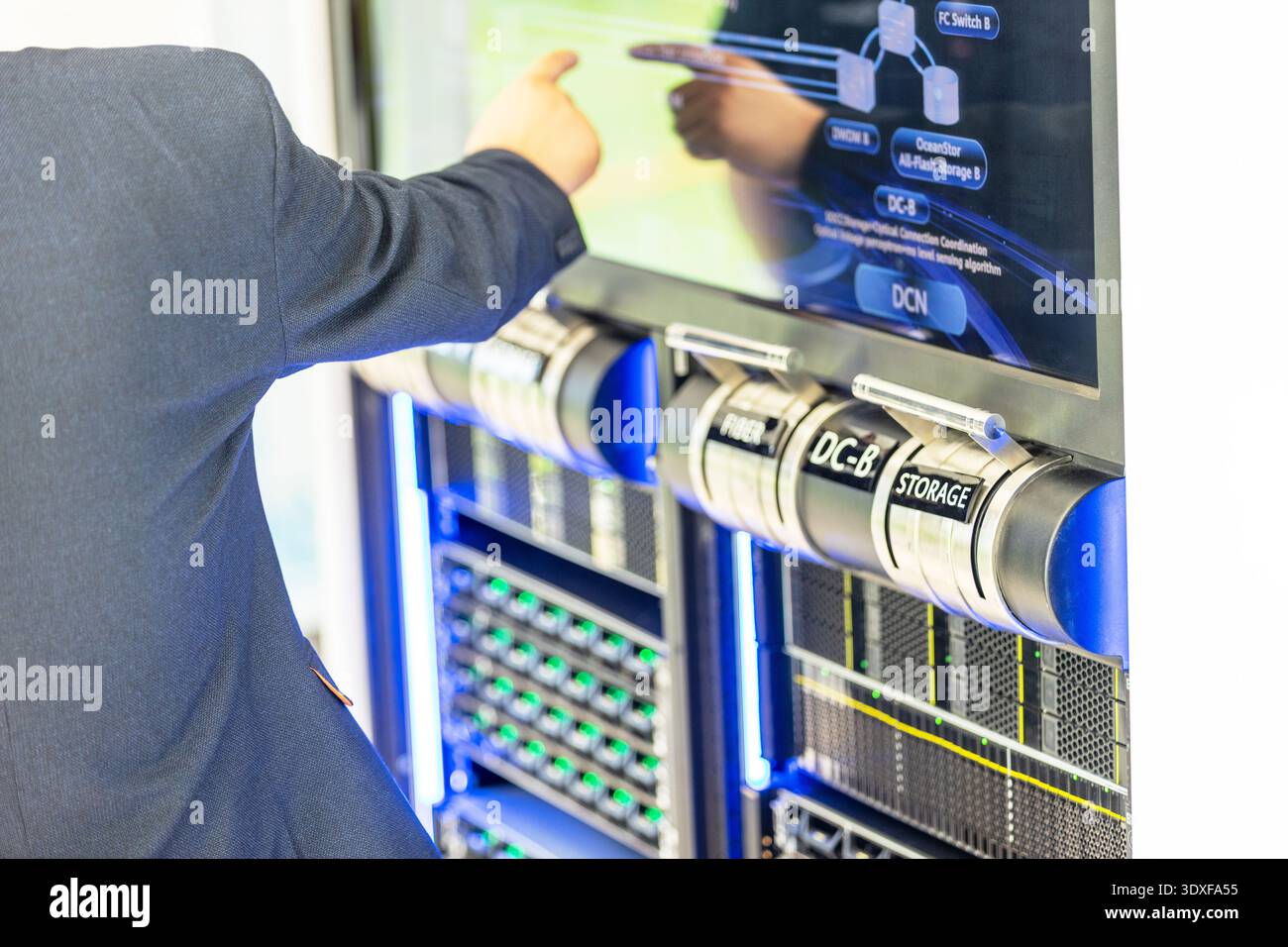 Specialist operating touchscreen control hi-res stock photography and ...
