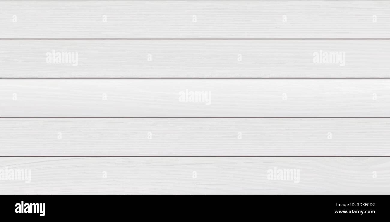 White Wooden Planks Background Texture Stock Vector