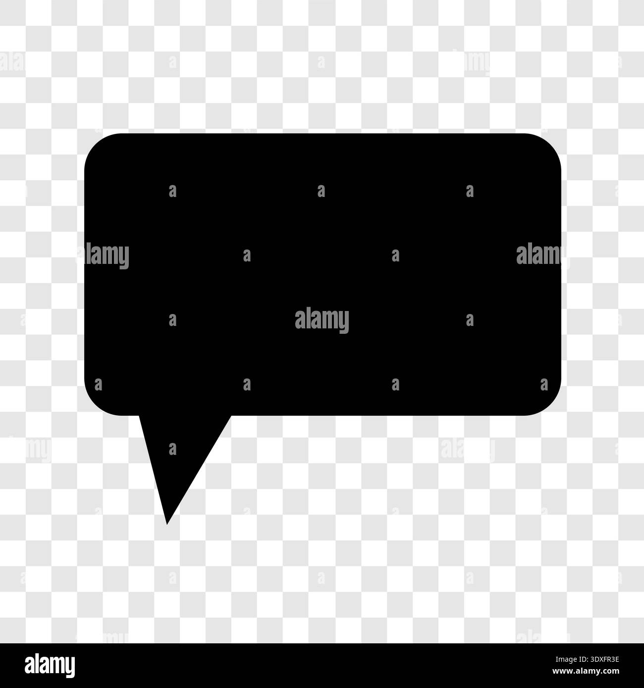Solid speech bubbles. Message chat symbols. Communication dialogue ...