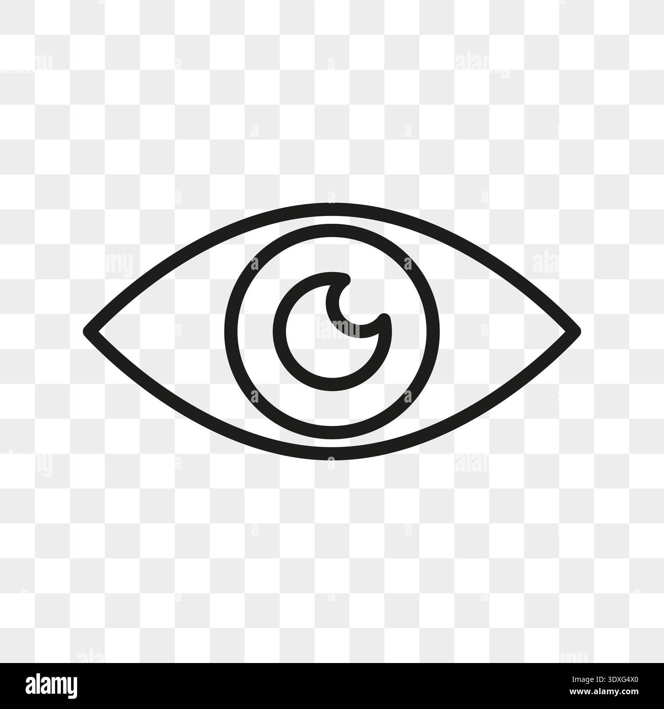 Vision eye icon. Human Vector symbol. Optical view element. Seeing ...