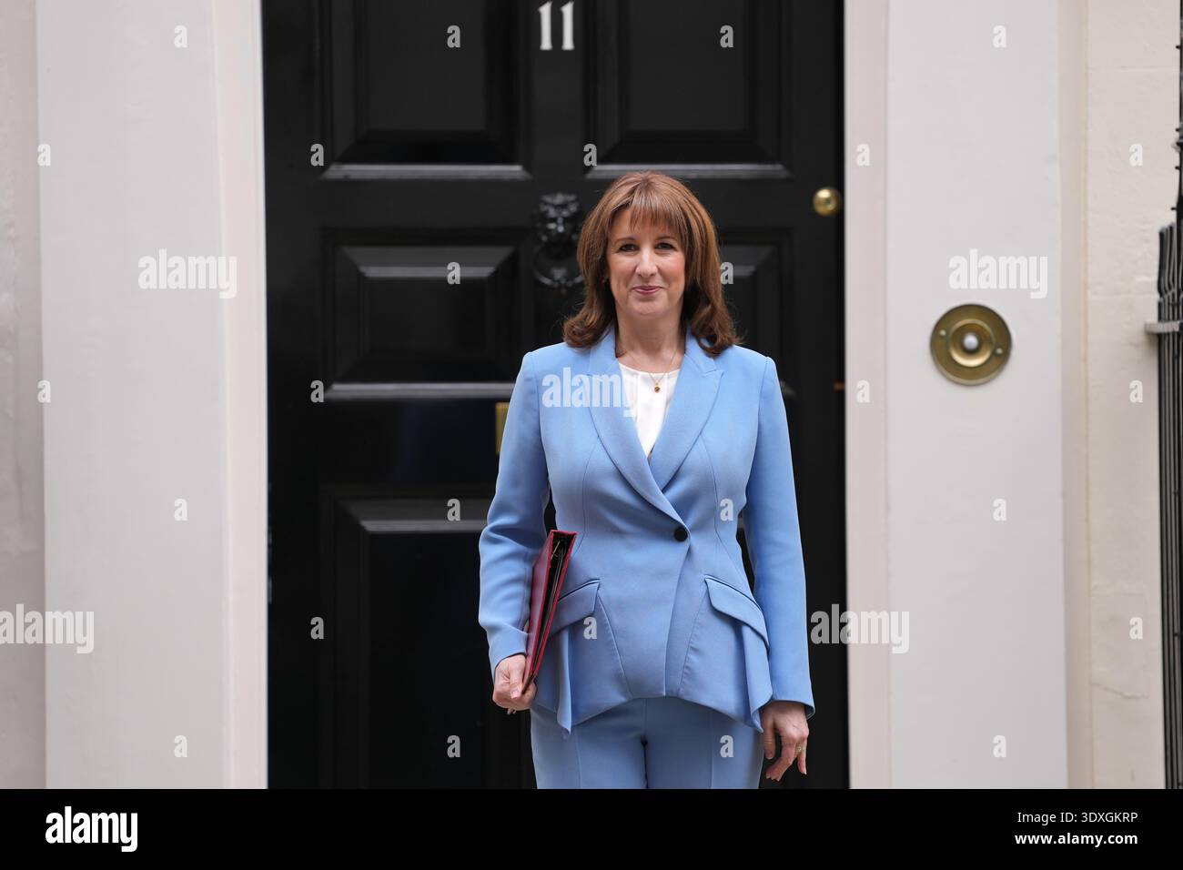 Britain's Chancellor of the Exchequer Rachel Reeves leaves 11 Downing ...