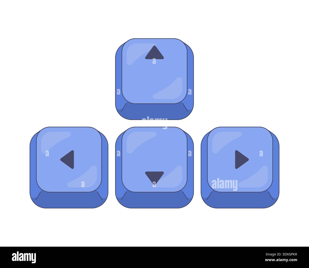 Cursor movement keys hi-res stock photography and images - Alamy