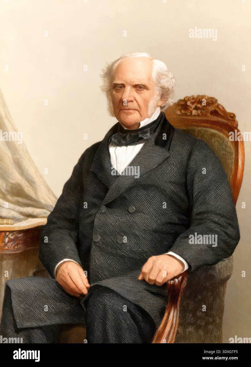 George Peabody, 1795 - 1869, an American-British entrepreneur and philanthropist Stock Photo