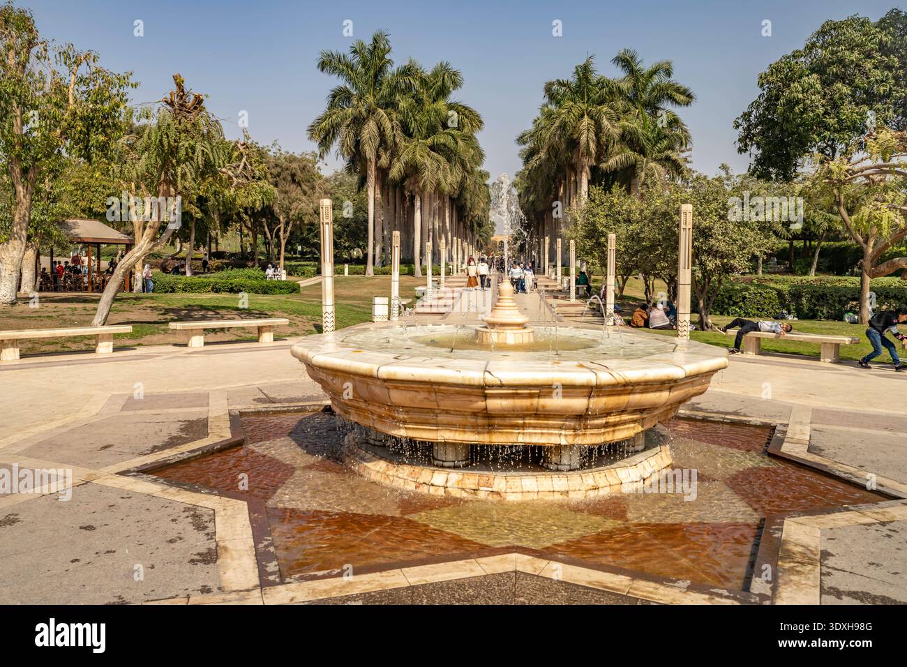 al-Azhar Park Kairo Brunnen im al-Azhar Park in Kairo , Ägypten, Afrika ...