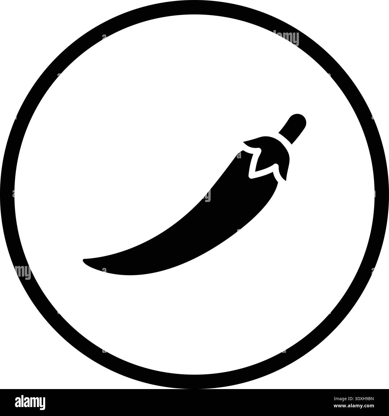 Chilli Vector Icon Design Illustration Stock Vector