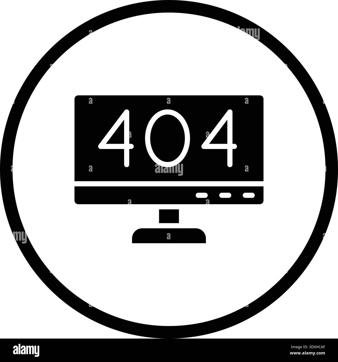 404 Error Vector Icon Design Illustration Stock Vector