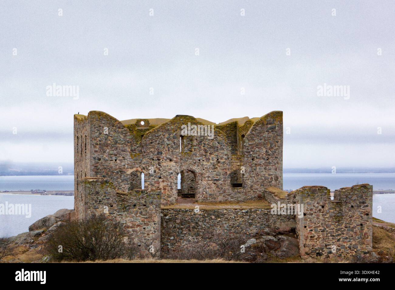 The Ruins Of Brahehus Castle Are Located By The Lake Vattern Near the-ruins-of-brahehus-castle-are-located-by-the-lake-vattern-near