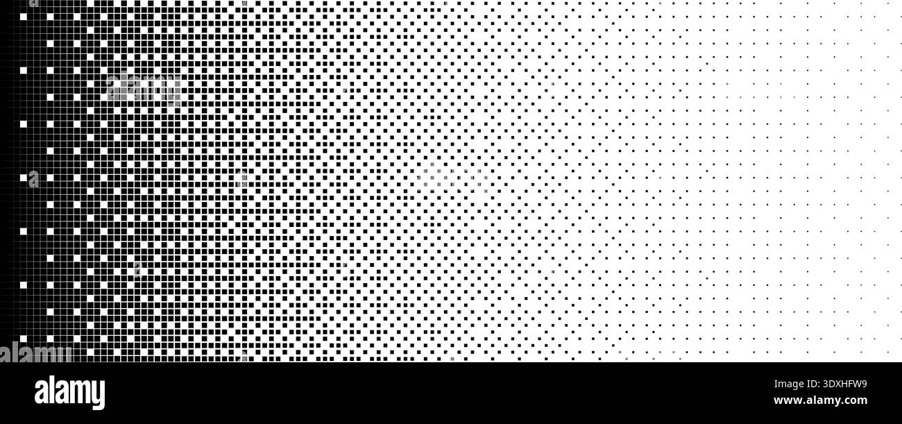 Halftone dot pattern gradient grayscale background circle comic fade. Halftone texture design. Stock Vector