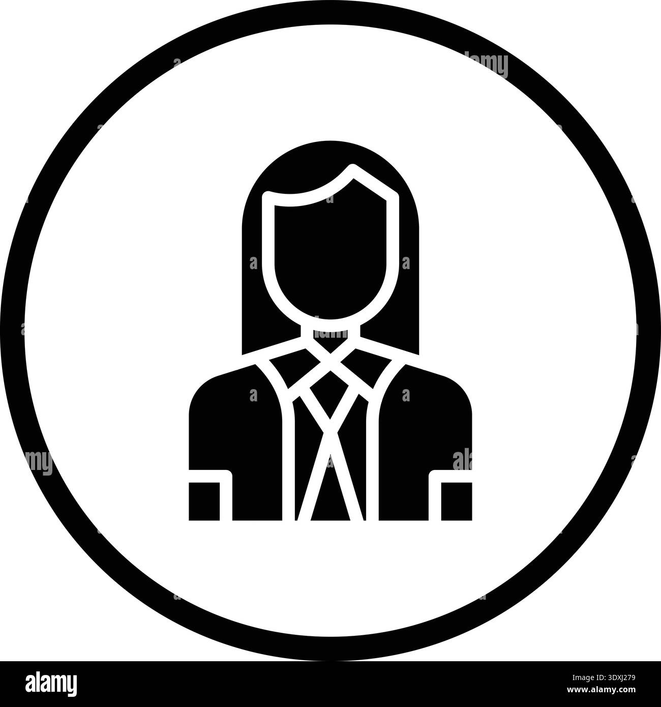 Company Secertary Vector Icon Design Illustration Stock Vector
