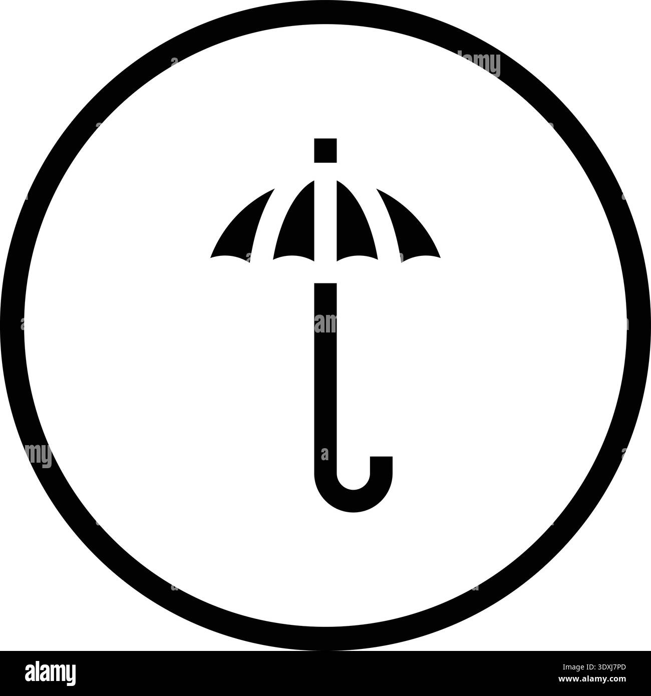 Protective Umbrel Vector Icon Design Illustration Stock Vector