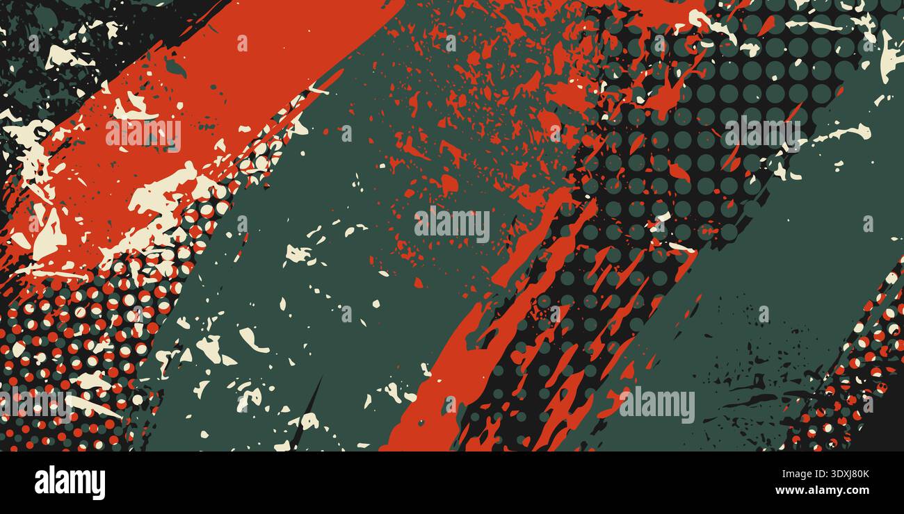 Abstract Grunge Background. Horizontal template. Stock Vector