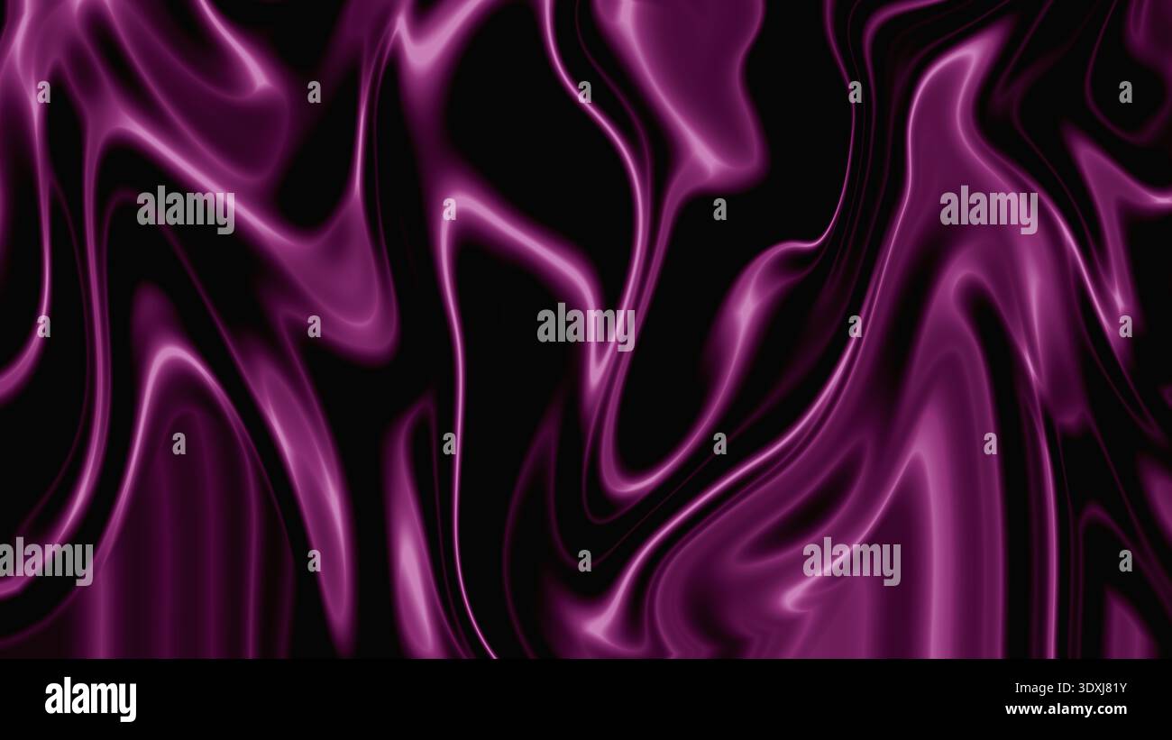 Purple liquid abstract background glossy marbled waves smooth texture Stock Photo