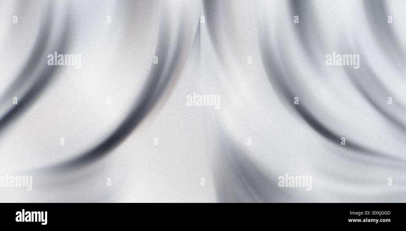 Abstract monochrome image featuring blurred curved shapes and lines with a soft gradient effect Stock Photo