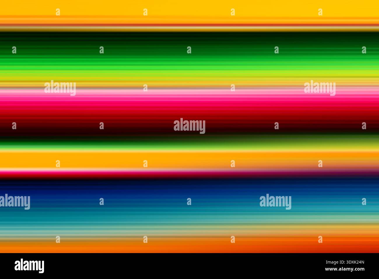 Abstract Blurred Bright Horizontal Stripe Background Design with Colorful Gradient Stock Photo