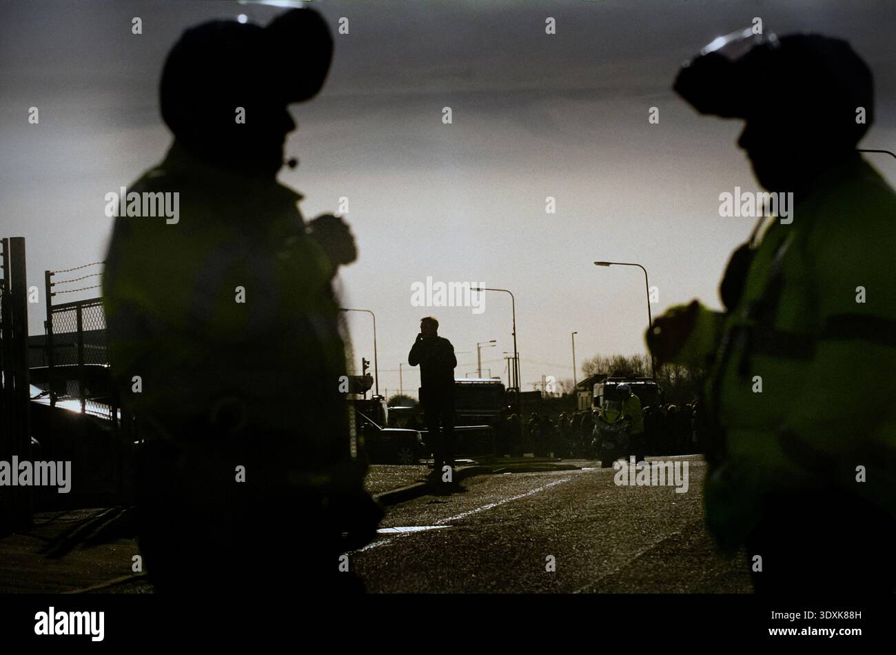 Police Reference Example For Rta Two traffic police officers confer at the scene of a Road Traffic ...