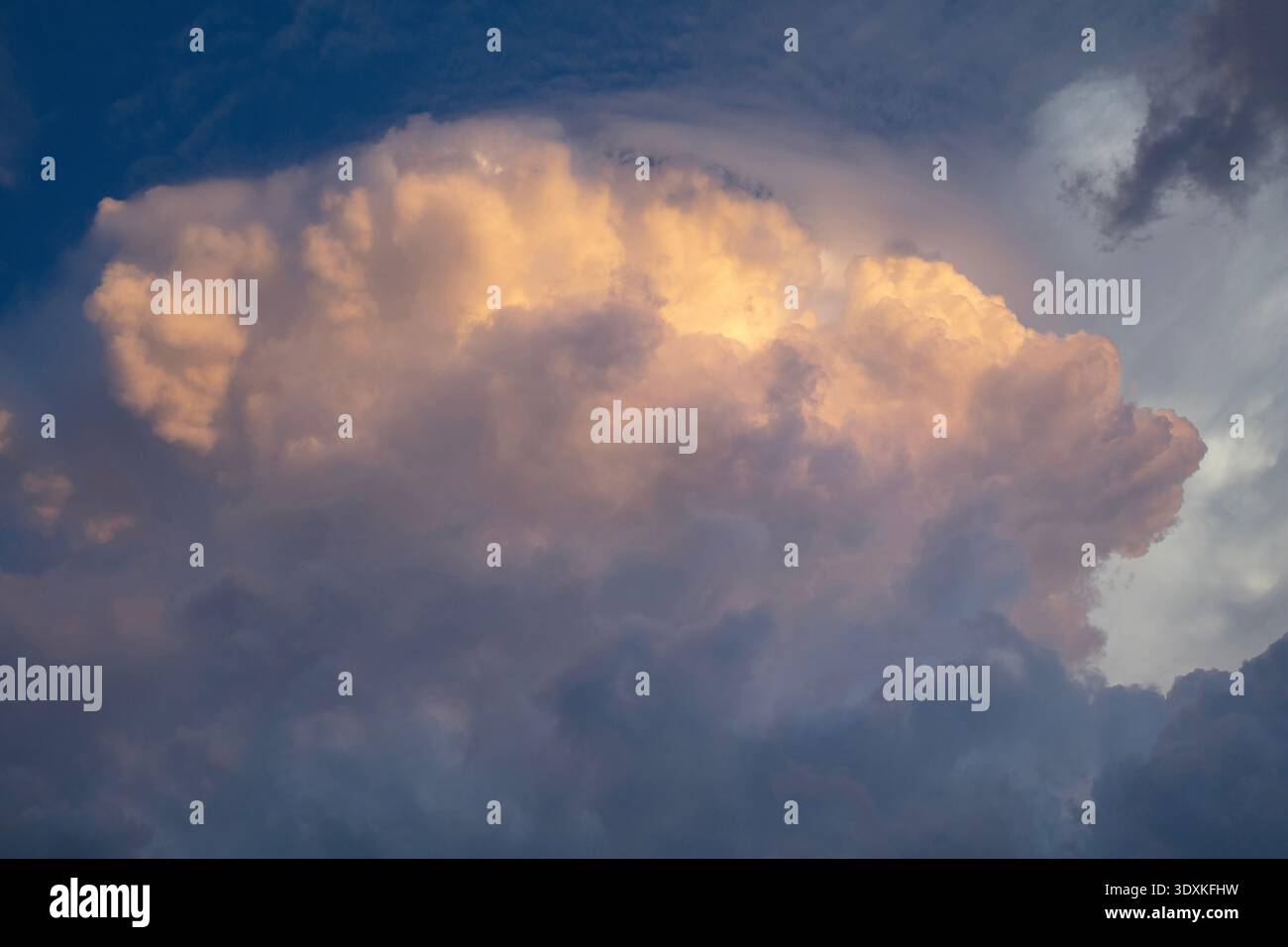 Storm Clouds in Dallas, Texas Stock Photo