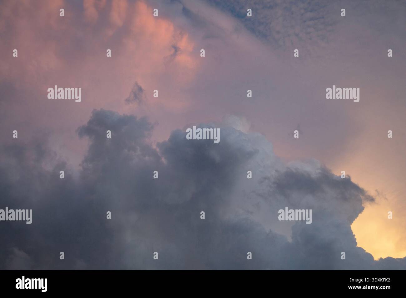 Storm Clouds in Dallas, Texas Stock Photo