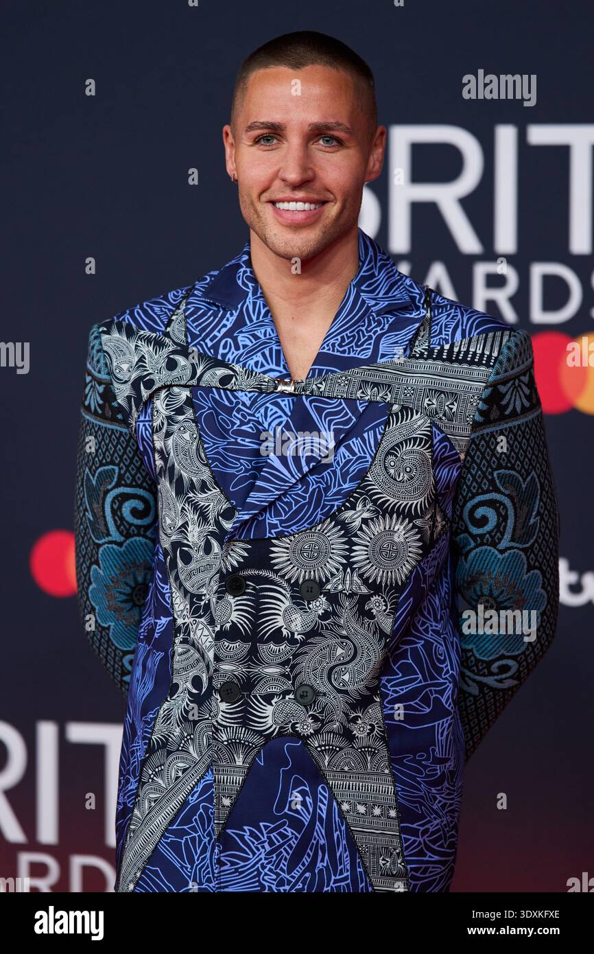 Jack Remmington Poses For Photographers Upon Arrivals During The Brit jack-remmington-poses-for-photographers-upon-arrivals-during-the-brit