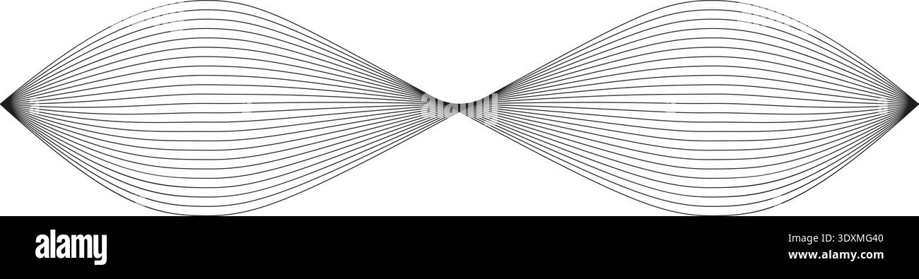 Continous Wave Pattern Repetitive wave pattern with thin parallel lines forming a continuous ...