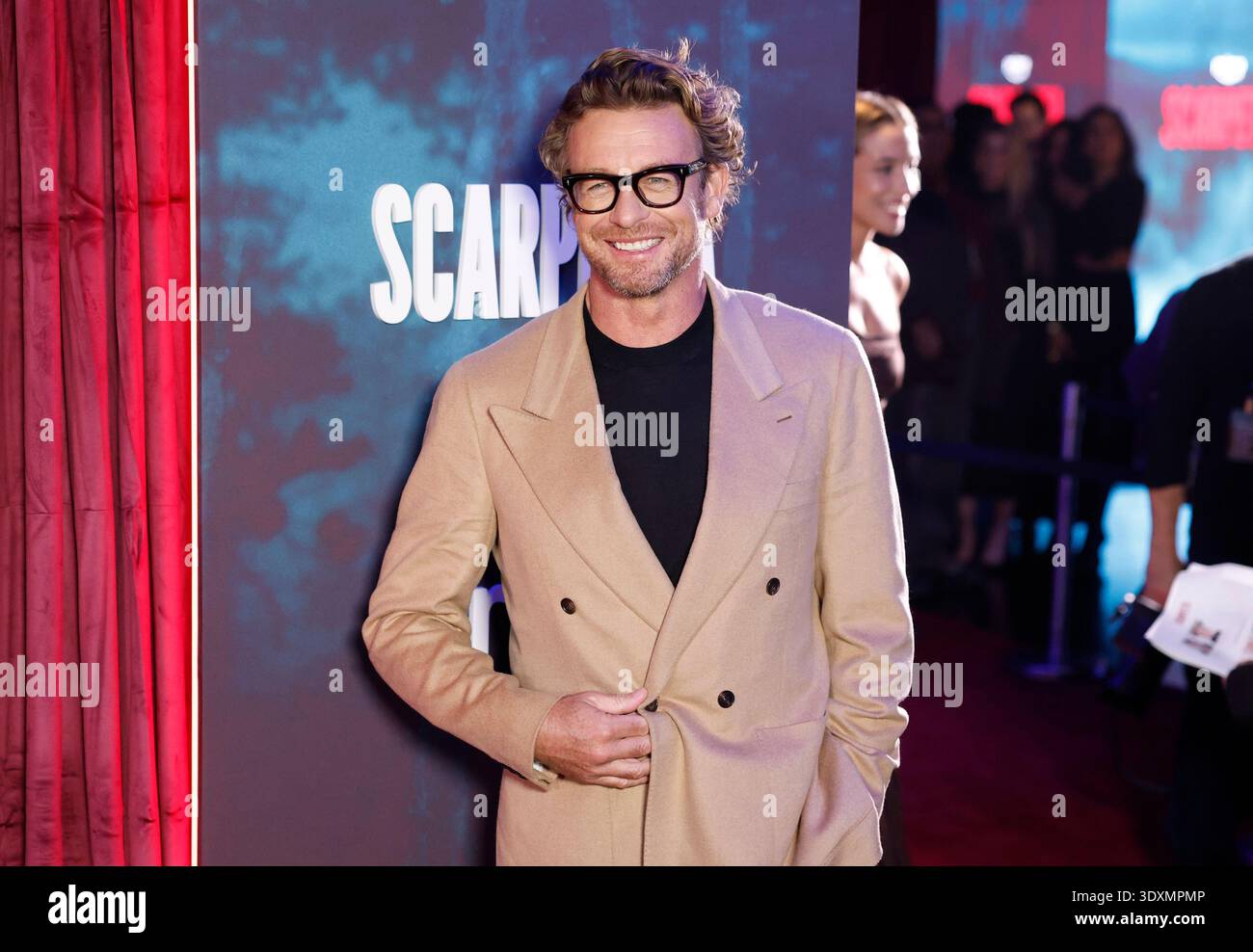 Simon Baker Arrives On The Red Carpet At Prime Video s Scarpetta New Simon Baker Arrives On The Red Carpet At Prime Video s Scarpetta New