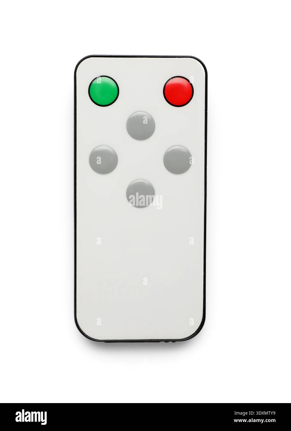 LED remote control on white background Stock Photo