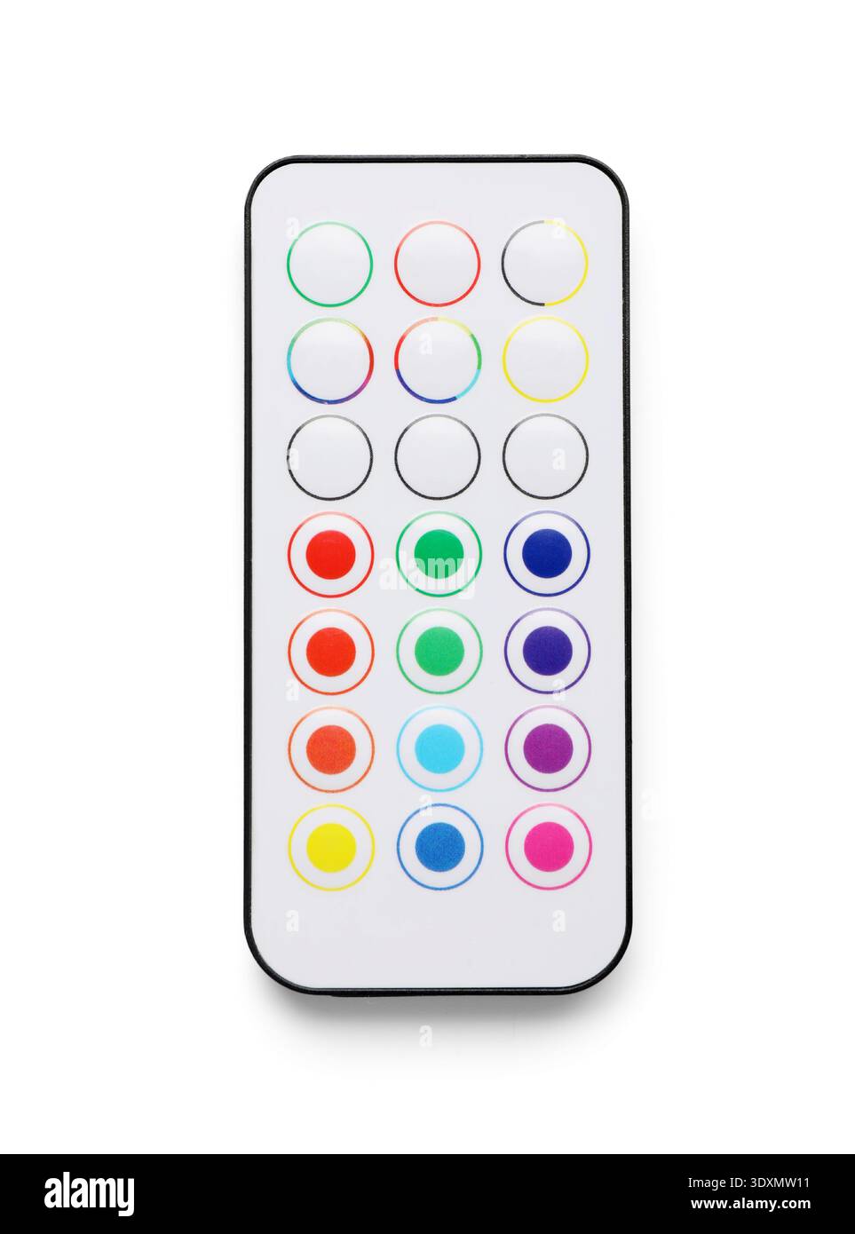 Remote controller for lighting on white background Stock Photo