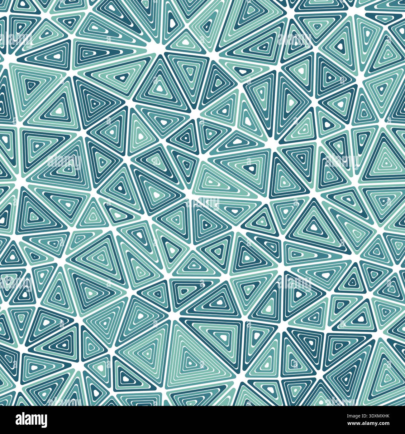 Geometric background with medium-sized triangles and multiple repeated inner triangles. Stock Vector