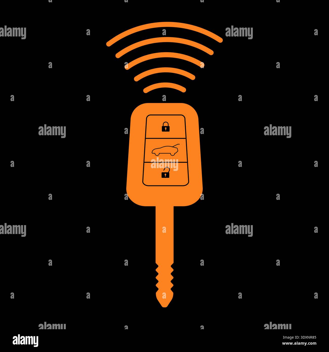 Warning Open Key Key warning Sign in Car. Vector Illustration Stock Vector Image & Art ...