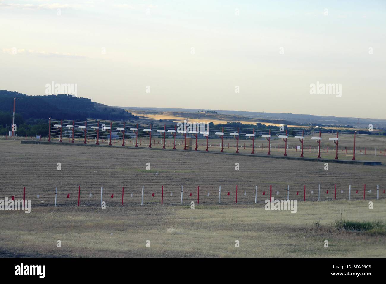 Instrument Landing System (ILS) antenna array, specifically the ...