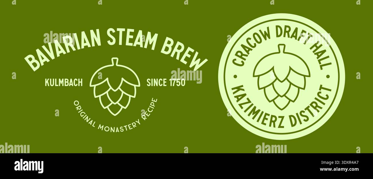Beer pub, brewery sign, symbol Stock Vector