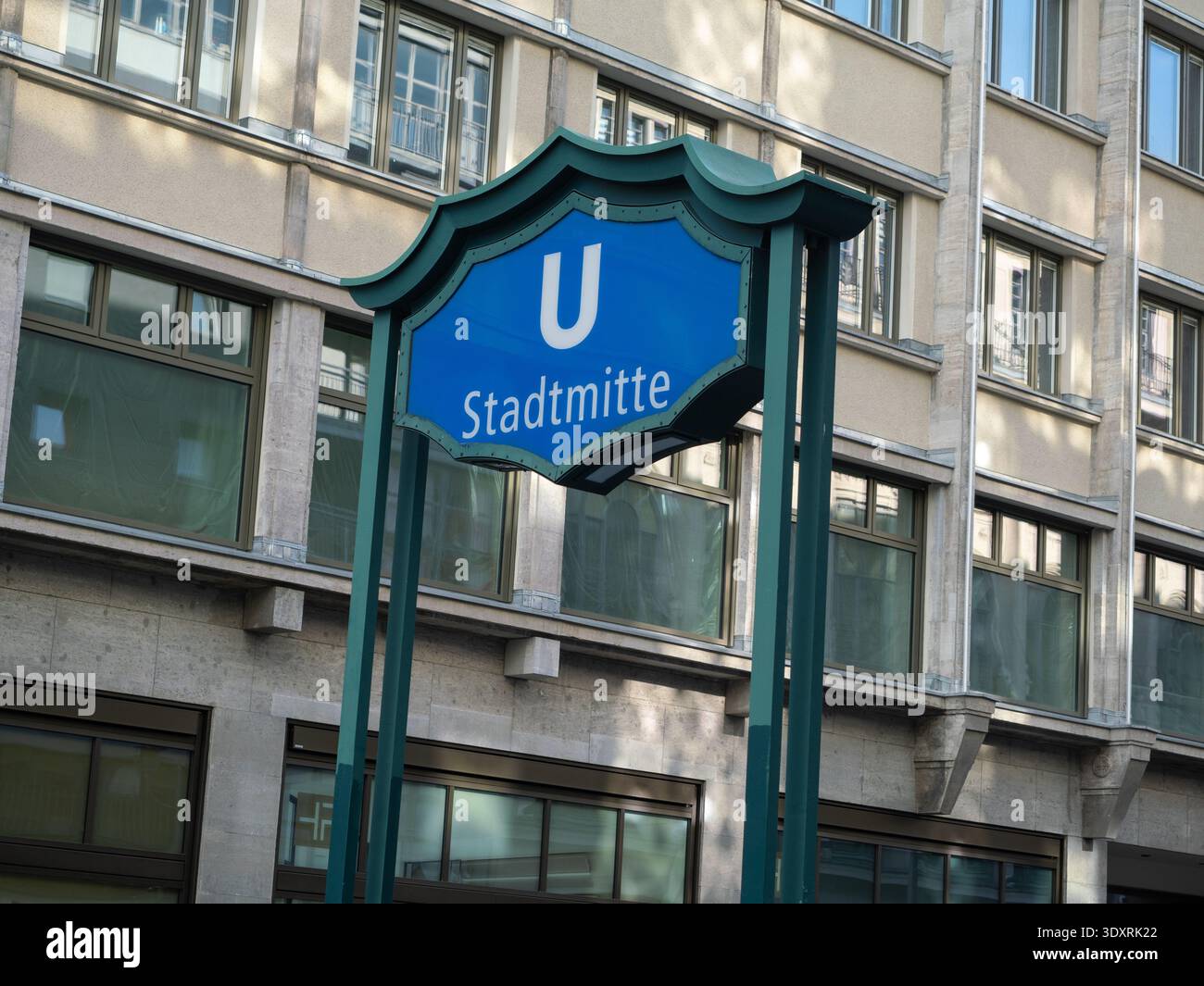 Berlin U-Bahn Iconic Station Sign Stadtmitte Architectural Detail ...