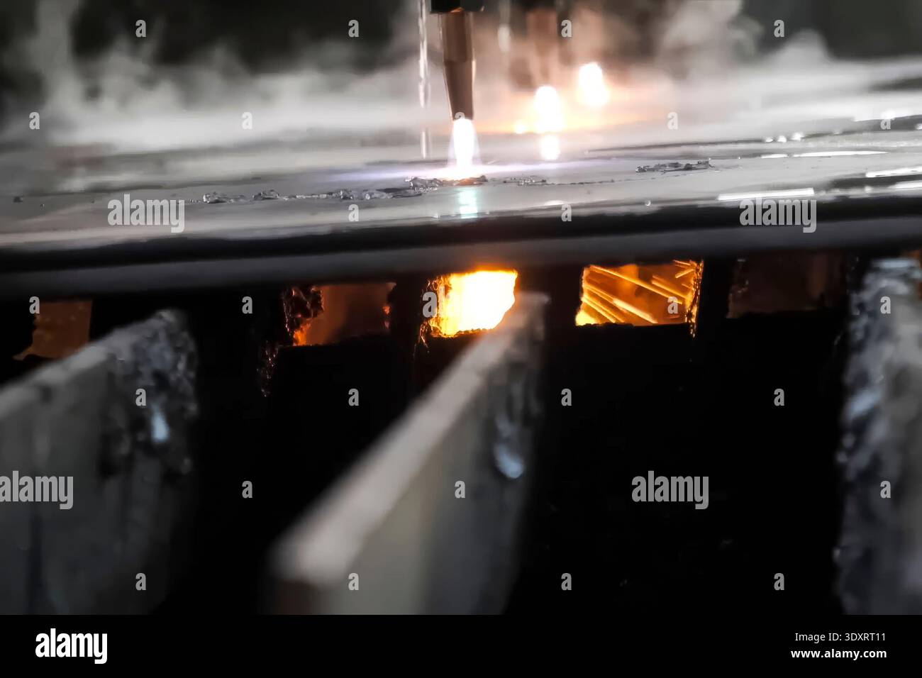 CNC welding machine with water cooling. Stock Photo