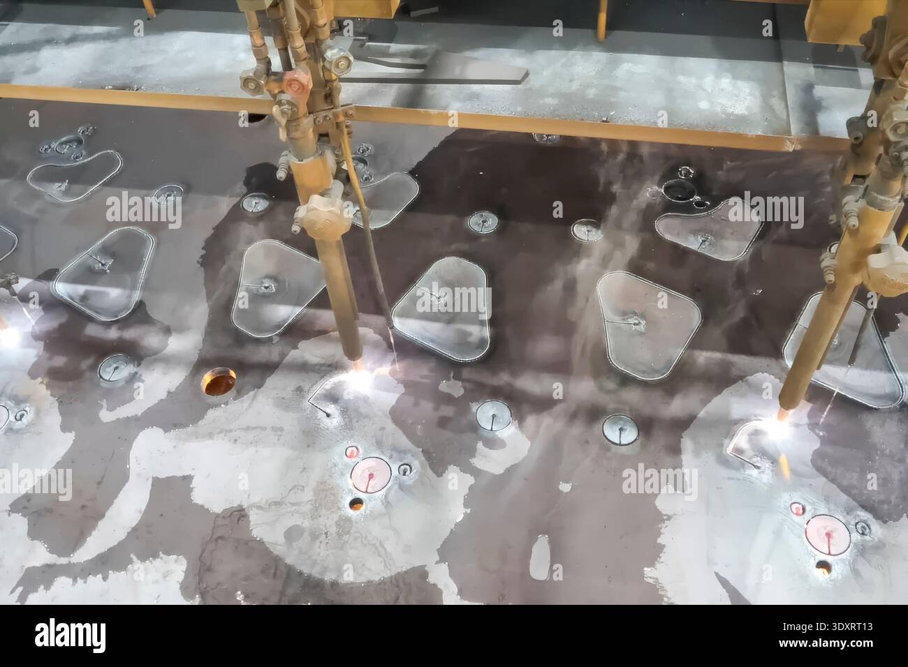 CNC welding machine with water cooling. Stock Photo