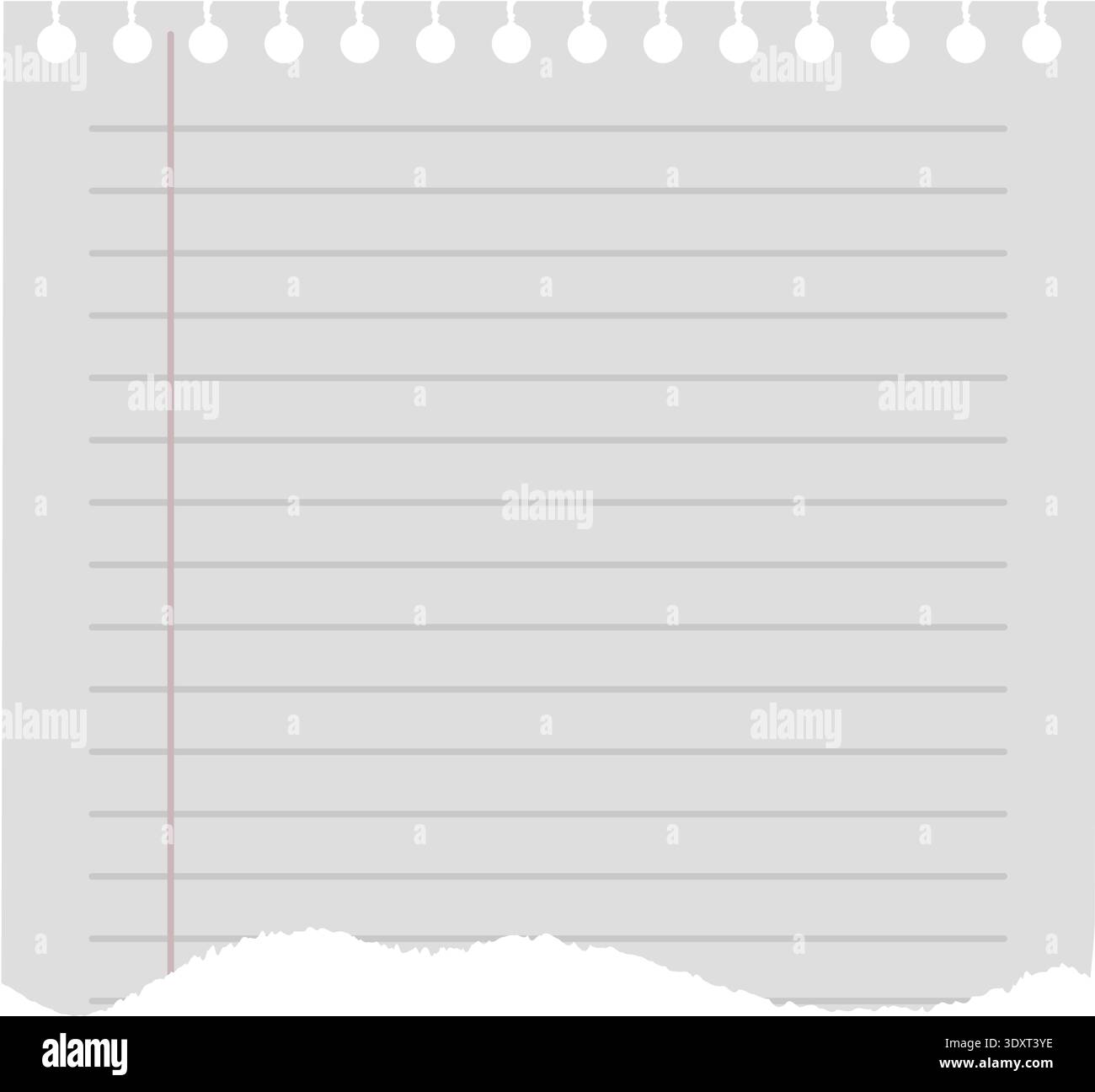 Empty notepad sheet damaged hi-res stock photography and images - Alamy